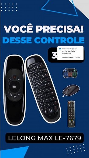 Rechargeable Mini Air Mouse Keyboard Controller #gadgets