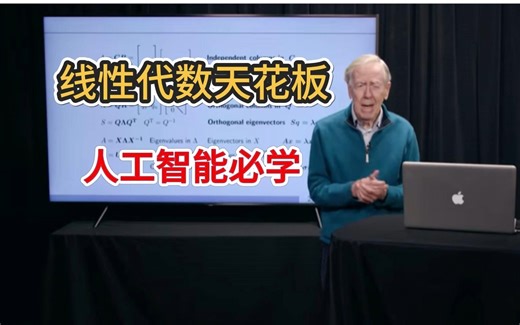 用一生强推！【麻省理工-线性代数】Gilbert strang教授带你恶补AI数学知识、机器学习线性代数！！！
