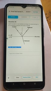 11 : 15 Final Test Series P... 02:15:17 End Test PHYSICS CHEMIS... | Filo