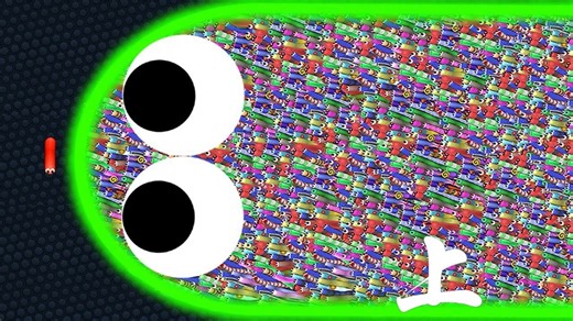 Slither.io 疯狂贪吃蛇第20弹，看我的蛇皮走位～