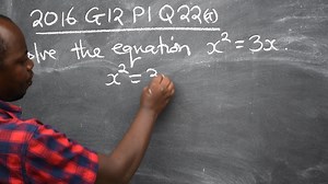 2016 G12 P1 Q22A- QUADRATIC EQUATION | Introductory Learning