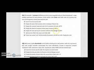 SQL 5 DBMS lab program