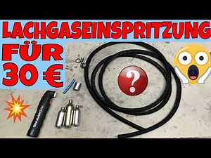 [TUTORIAL] Lachgaseinspritzung NOS für 30 € SELBST BAUEN / Roller Motorrad Quad Moped Lachgas Nitro