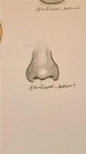 nose tutorial! 💝 #art #tutorial #sketchbook #drawing