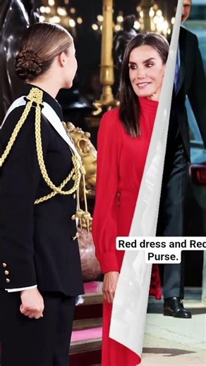 Princess Red dress in beautiful #leonor #royal #kingfelipe