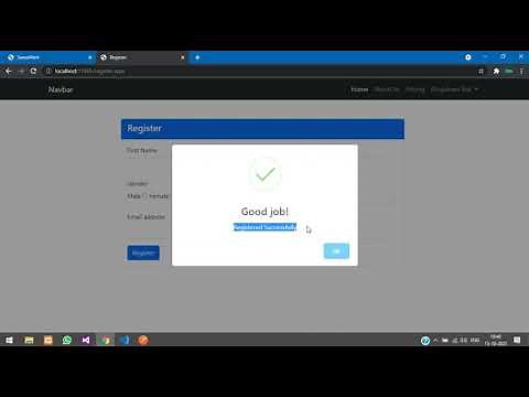 Sweet Alert in ASP.NET | Show Session messages using sweet alert in asp.net | ASP Project - Part 6