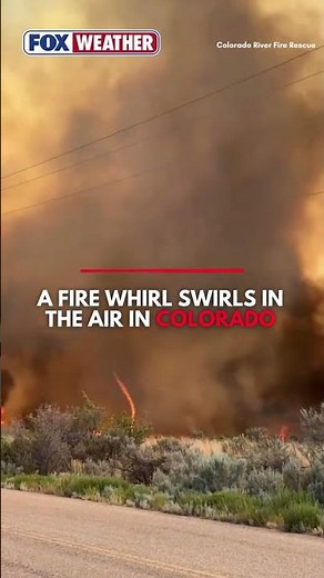 A Fire Whirl Swirls In The Air As Crews Battles Wildfires In Colorado