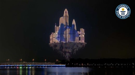 10,000 Drones Controlled By A Single Computer! - Guinness World Records | Leandro dos Santos Coelho 🇧🇷