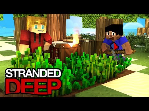 Minecraft STRANDED DEEP! "Farm Upgrade!" (Minecraft Survival Island) #4 w/Vikkstar123