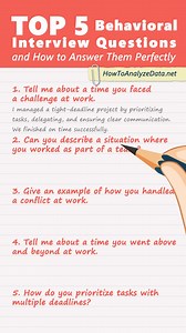 Top 5 BEHAVIORAL Job Interview Questions and How to Answer Them Perfectly! #job #jobs #behavioral #jobinterview #jobsearching #jobopportunities #jobseekers #jobinterviewquestions #OT4E Discover the top essential behavioral job interview questions and learn strategic, winning answers to stand out to hiring managers. This video offers practical tips to help you answer confidently and make a memorable impression in your next interview! Practice Job Interview and Assessment Tests: https://www.howtoa