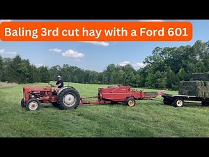 Third cut 2024: Questionable decisions, a broken down tractor, and baling with Ford 601 Powermaster