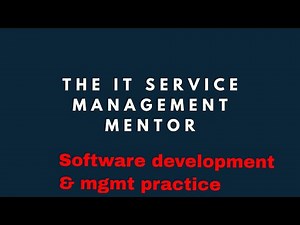 ITIL4 - Software development & management practice - understanding more....