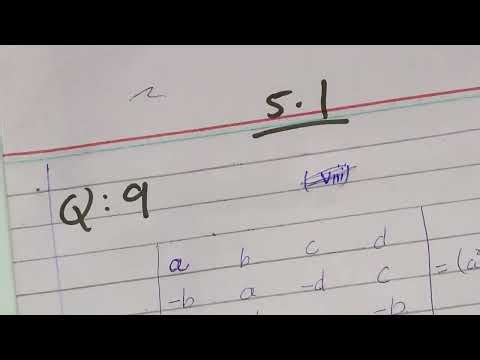 Determinants: Mathematical Methods Exercise 5.1