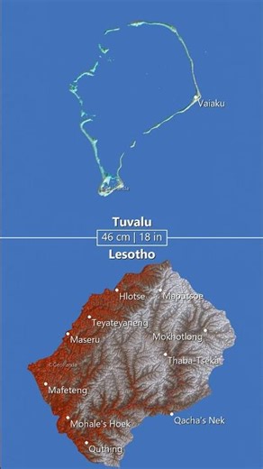 Super Meme Battle! Tuvalu 🇹🇻 vs Lesotho 🇱🇸! 🌊#geography #mapbattle #tuvalu #lesotho