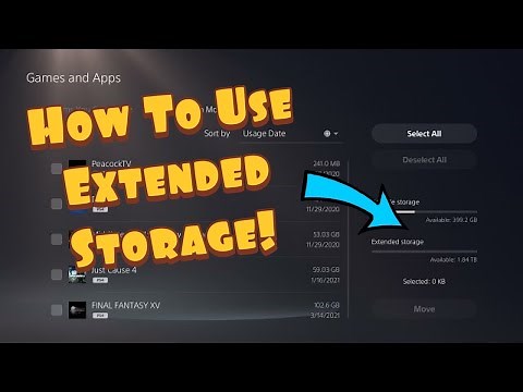How To Use Extended Storage Drive On PS5