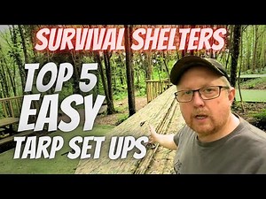 My Top 5 easy to pitch 3x3 Tarp shelters.