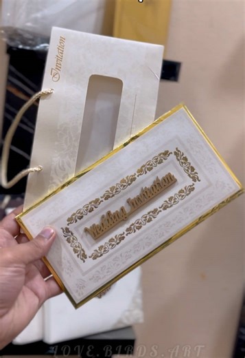 Elegant Handbag Style Wedding Invitation Cards