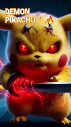 DEMON PIKACHU Full Rage Mode ⚡🔥 | Anime Lightning Form