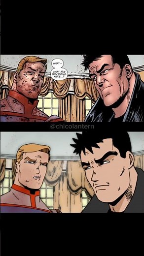 my animation and the original comic art from #theboys #animation #homelander #blacknoir #reveal