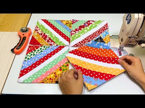 2 Patchwork Pillow Ideas Using Fabric Scraps - Patchwork For Beginners