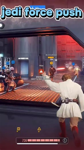 9v1 Force Push in Battlefront 2 Gameplay