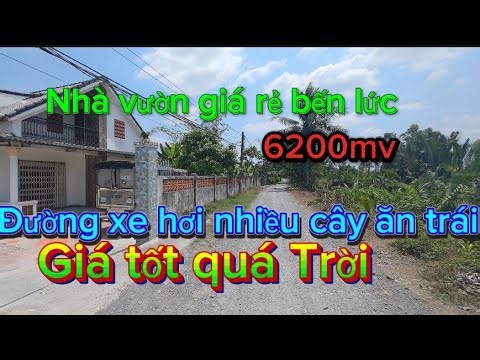 A 6200m² garden house in Ben Luc, Long An, with 1200m² of residential land, accessible by car, an...