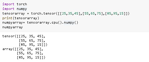 Convert PyTorch Tensor to Numpy
