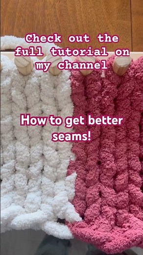 Easy Checkered Blanket on finger knitting loom #handknitting #chunkyblanket