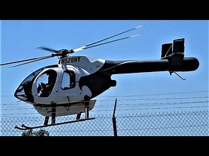MD520N NOTAR Start Up & Takeoff (Hughes 500) N520NY MD Helicopters