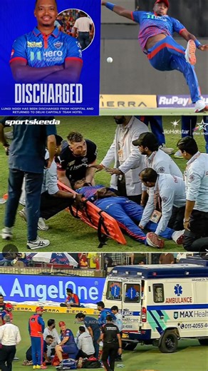 IPL में खौफनाक पल! Lungi Ngidi हुए बुरी तरह घायल 😱 #reels Mahendra Singh #Dhoni 🥺 #Rohit Sharma