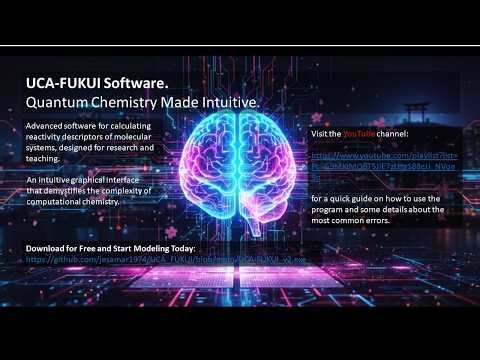 UCA-FUKUI Software. Global and local Indices. Reactivity Descriptors. #sánchezmárquez #ucafukui