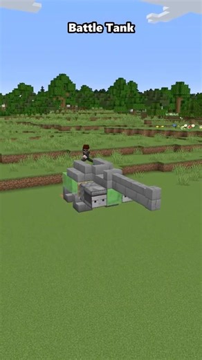 Minecraft: How to Build EASY BATTLE TANK - Tutorial #minecraft #shorts