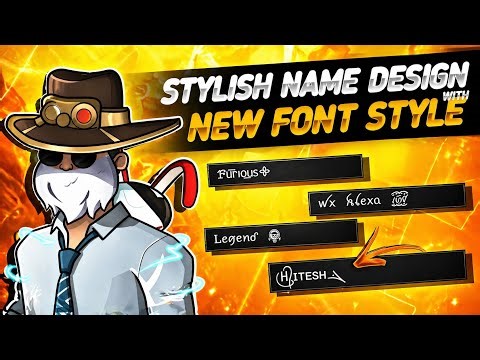 Free Fire Stylish Name Design With New Fancy Text Font Style || Free Fire New Name Style