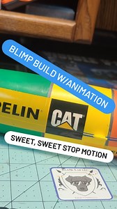 Blimp model built up. Diorama is next for this floating airship. #scalemodel #diorama #fyp #ptsd #art | Black Lab LLC