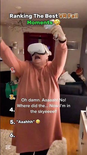 This is insane 🤯…Ranking The Best VR Fail Moments #viral #shorts