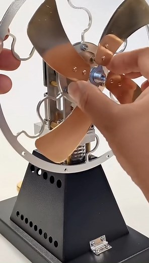 Vintage 4 Blades Heat Powered Stove Table Fan Stirling Engine | Stirlingkit