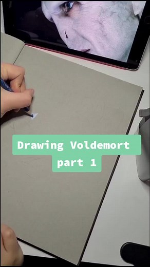 Drawing Voldemort part 1 #voldemort #harrypottertok #dracotok #10artist #fyp #speeddraw #fanart #communityovercompetition #callingallartists