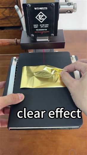 90XTS Hot Foil Stamping Machine | Leather Notebook Test