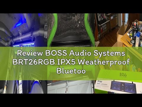 Review BOSS Audio Systems BRT26RGB IPX5 Weatherproof Bluetooth ATV Sound Bar - 26 Inches Wide, 4 inc