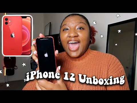 *NEW* RED iPhone 12 Unboxing | accessories, setting up + MORE