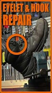 Hiking Boot Eyelet & Hook Repair #diy #hiking #outdoors #repair #shoes