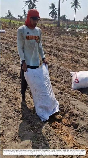 Traditional Farm Work: How Manual Material Spreading Transforms Agricultural Land