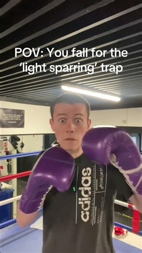 POV: You fall for the ‘light sparring’ trap 😂🤦‍♂️ #boxinglife #boxing #fyp #viral #skits #comedy