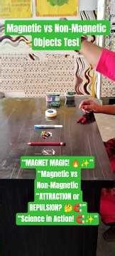 “Magnet Power! Poles, Compass & Iron Powder Experiment.“Full Magnet Activity in 3 Minutes