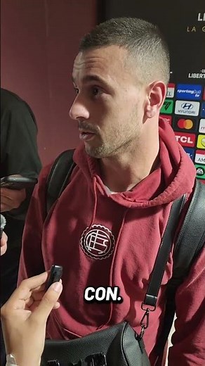 Ramiro Carrera after Lanús' victory against Liga de Quito in the Copa Libertadores. #shorts