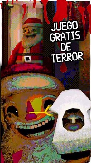 THIS FREE CHRISTMAS HORROR GAME HAS A VERY DISTURBING SANTA 😱 #shorts #horror #memes
