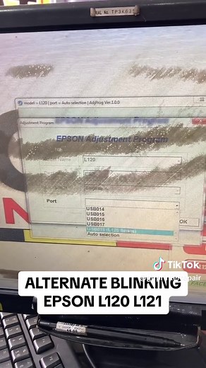 ALTERNATE BLINKING EPSON L120 L121 #gjrprinterrepair #alternateblinking #epsonreset #epson #l120 #l121 #epsonl121 #epsonprinter #fyp #fypシ #foryou