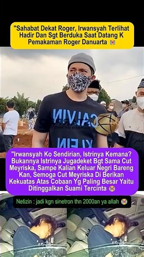 Irwansyah comes to Roger Danuarta's funeral #irwansyah #cutmeyriska #rogerdanuarta