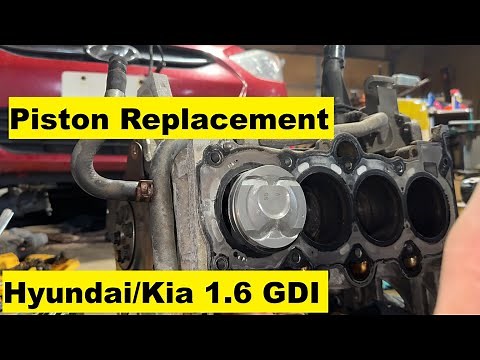 Piston Replacement Hyundai Kia 1.6 4 Cylinder Gamma 2 Non Turbo Rio Accent 12 13 14 15 16 17