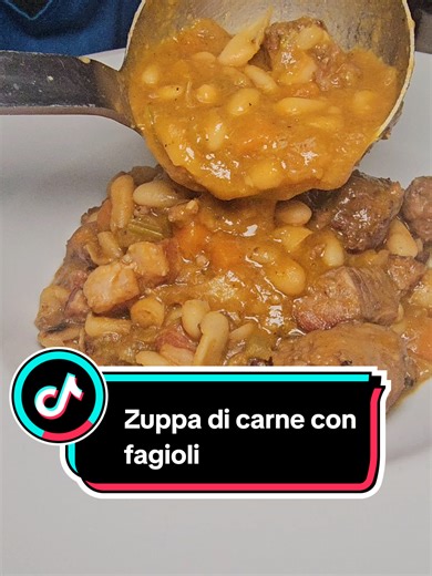 💥ZUPPA DI CARNE CON FAGIOLI 💥 ❤️🤎Ingredienti per 4 persone: *300g carne di manzo *200 g carne di vitello *4 salsicce *2 fette di pancetta tesa tagliate spesse *2 carote *2 cipolle *3 gambi di sedano *2 cucchiai di concentrato di pomodoro *1 bicchiere di vino rosso *2 barattoli di fagioli cannellini già lessati *sale,pepe,olio evo q.b . #afinromunn #luigiscottichefinfamiglia #ricettedellanonna #foodies #food